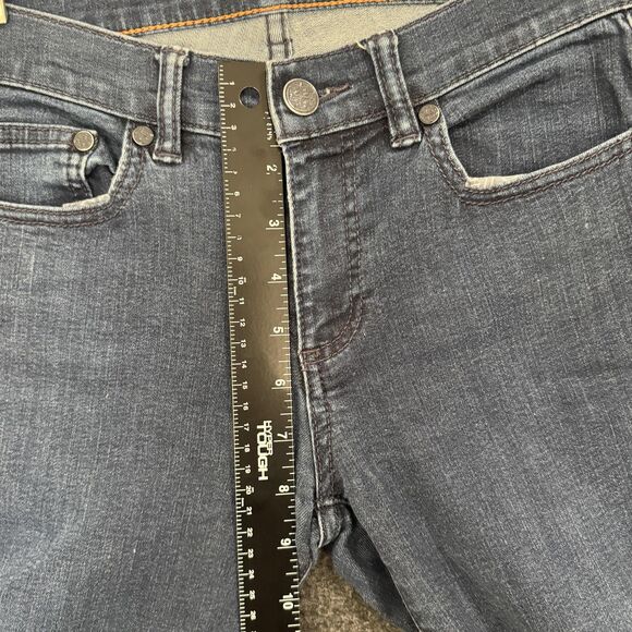 Tory Burch Jeans Womens 26 Blue Cropped Skinny Denim Stretch Mid Rise Casual - Picture 7 of 12